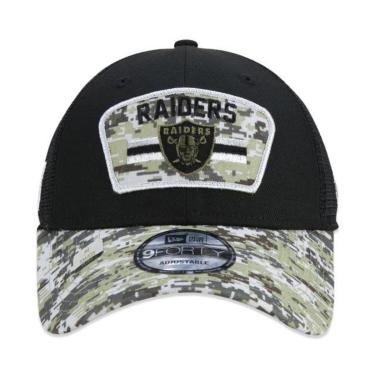 Imagem de BONÉ NEW ERA 940 LAS VEGAS RAIDERS SALUTE TO SERVICE NFP22BON227 PRETO VERDE CAMO-Masculino