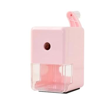 Imagem de Apontador manual de manivela, apontador de lápis bonito com ponta ajustável, suprimentos essenciais para casa, escola, escritório, para canetas padrão e coloridas