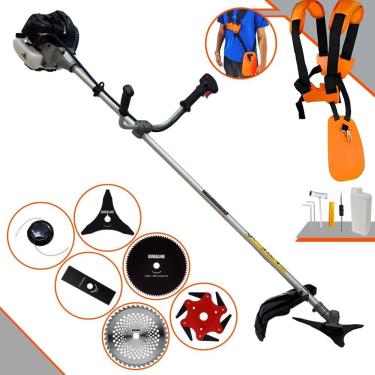 Imagem de Roçadeira Anmax Cg430b 43cc 1,7hp + Facas 2p 3p 6p 40d E 80d