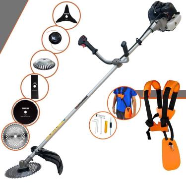 Imagem de Kit Roçadeira Anmax Cg430-b 43cc 1,7hp 12.000rpm 6 Em 1