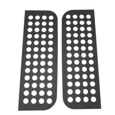 Imagem de Cryfokt Decalques da Janela da Porta Traseira Elegante Liga de Alumínio Painel de Vidro Capa Guarnição para Jl Jt Ilimitado 4 Protetor de Porta (Tipo A)