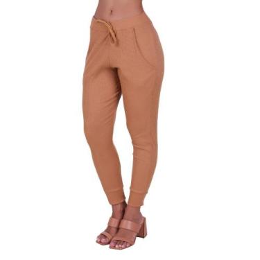 Imagem de Calça Jogger Canelada Inverno Feminina Comfy Vera - NAKA MODAS, GG, Be