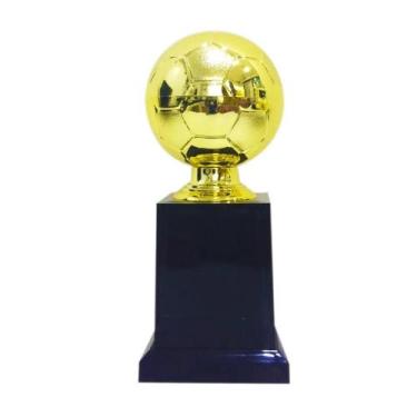 Imagem de Troféu Vitoria Vencedor 18cm Bola  500141, Dourado, 18cm
