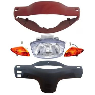 Imagem de Carenagem C/farol Pisca E Capa Painel Biz 100 Vermelho 98/01 - DIVERSA