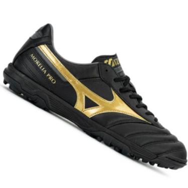 Imagem de Chuteira Society Mizuno Morelia Elite As Ii Pro, Preto, Dourado, 39