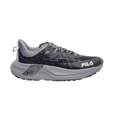 Imagem de Tênis Fila Racer Skytrail Masculino Preto e Cinza, 44, Preto