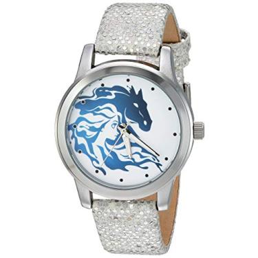 Imagem de Disney Relógio analógico esportivo casual adulto Frozen, Prata, Relógio de quartzo