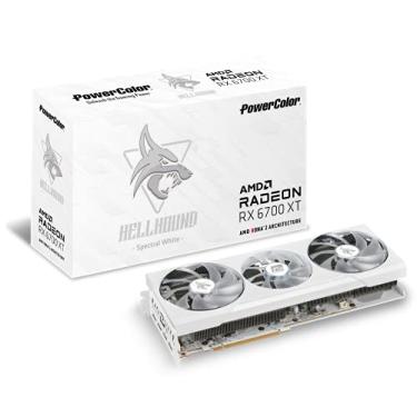 Imagem de PowerColor Placa gráfica para jogos Hellhound Spectral White AMD Radeon RX 6700 XT com memória GDDR6 de 12 GB, alimentada por AMD RDNA 2, HDMI 2.1