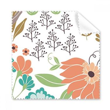 Imagem de Pano de limpeza de pintura de plantas de laranja branca limpador de óculos de tela de telefone 5 peças