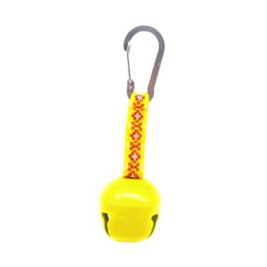 Imagem de UGPLM Mochila com Pingente de Sino de Urso, Equipamento de Emergência, Mosquetão, Sino de Sobrevivência para Esqui, Pesca, Emergências, Viagens e Escalada, Amarelo