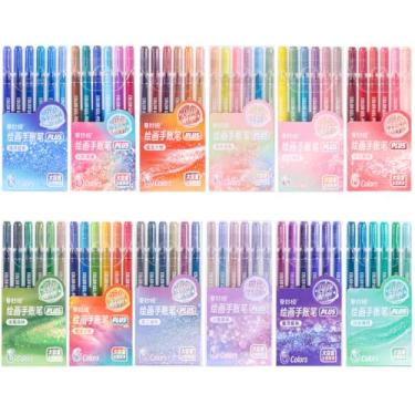 Imagem de Orqihod Canetas de gel com glitter, 72 cores, canetas de gel vibrantes metálicas de 1,0 mm para colorir adultos, desenho, diário, suprimentos de arte, conjunto de canetas coloridas