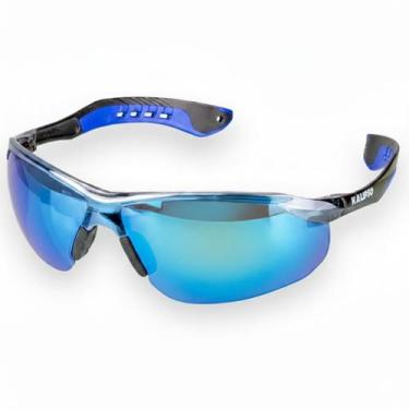 Imagem de Óculos Jamaica Espelhado De Proteção Segurança Kalipso, Azul Espelhado