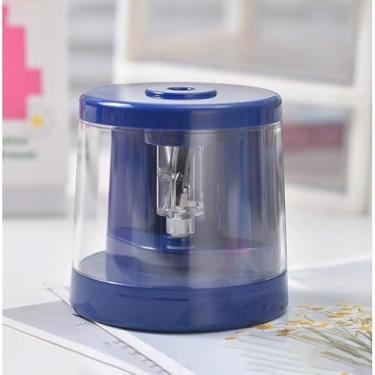 Imagem de Apontador De Lápis Elétrico Infantil Automático Portátil Operado Por Bateria Para Lápis 6-8mm(Azul Marinho)