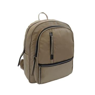Imagem de Mochila costa feminina casual dia a dia semi-impermeável - Gloria, Beg