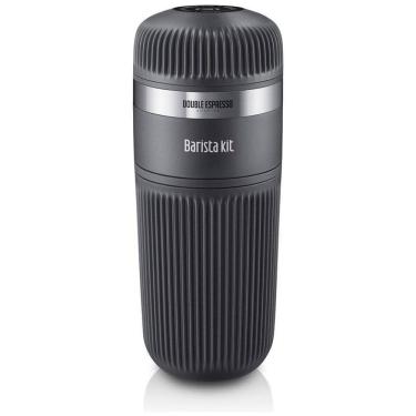 Imagem de Cafeteira Elétrica Expresso Portátil 120 mL, 18 Bar e com Capacidade de 16g de Café Moído, WACACO BARISTA KIT FBA, Preto