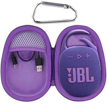 Imagem de Aenllosi Estojo rígido para alto-falante JBL Clip 5 Bluetooth, roxo (apenas capa)