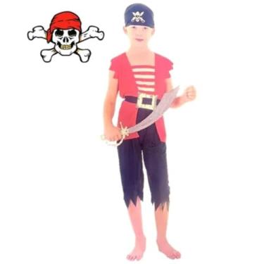 Imagem de Fantasia Infantil De Pirata, Roupa Para Carnaval E Festas (P)