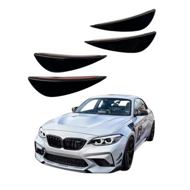 Imagem de Bumper Adesivo Spoiler Lateral Universal Preto Volkswagen GM