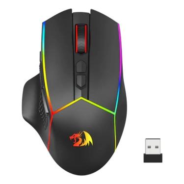 Imagem de Mouse Gamer Redragon Axe Pro 8000 DPI Sem Fio RGB 8 Botões