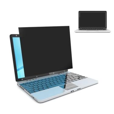 Imagem de Zyyini Tela de Privacidade de Laptop de 14 Polegadas para Monitor de Computador 16:9, Filtro de Luz Azul Antirreflexo Removível, Filme de Proteção de Privacidade, Cuidados Com Os