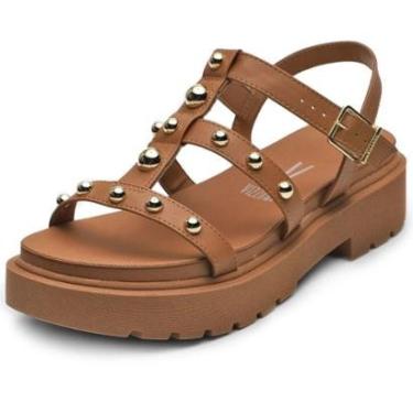 Imagem de Sandália Vizzano Spikes Flatform Feminina - Caramelo - 33-Feminino