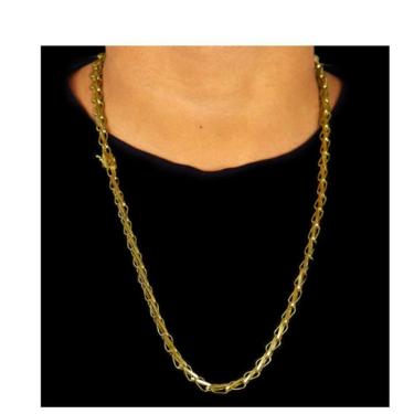 Imagem de Cordão Corrente Tijolinho Balão Estilosa E Elegante