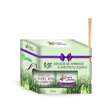 Imagem de Kit Refil Difusor e Sabonete Líquido Bambu 250ml - Tropical Aromas