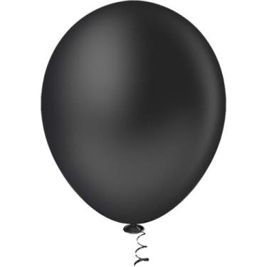 Imagem de Balão GRAN Festa Nº90 Preto - Pacote com 50 Unidades - Riberball