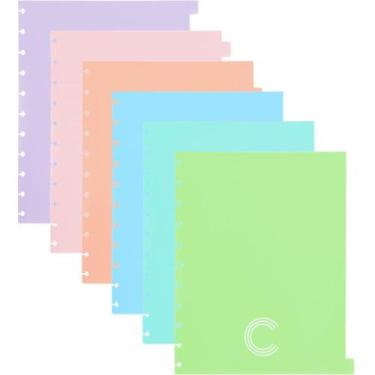 Imagem de Caderno Inteligente Divisórias Grande 6 Matérias Colors - Pacote