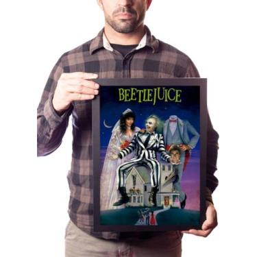 Imagem de Quadro Decorativo Filme Beetlejuice Poster Na Moldura - Fanarte