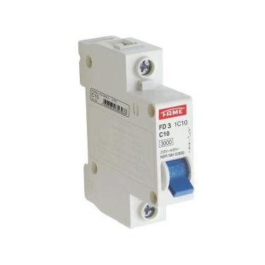 Imagem de Disjuntor Unipolar DIN FD 1P Curva C 10A 5196 - Fame
