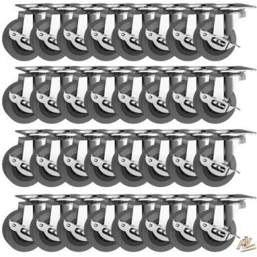 Imagem de Rodas Caster Wheels BOSGEOT de 2 polegadas com freio, capacidade de 15