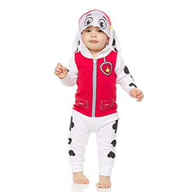Imagem de Paw Patrol Macacão infantil para meninos, vermelho, branco/preto, Vermelho/branco/preto, 12 Months