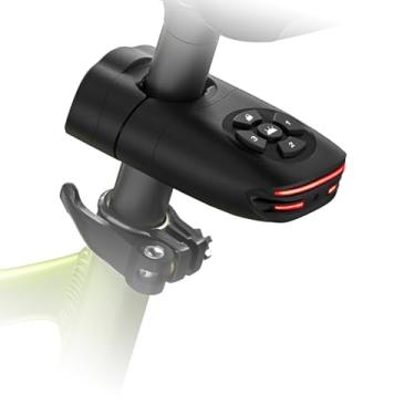 Imagem de NUNET Lanterna traseira inteligente para bicicleta com rastreador GPS, alarme antifurto de bicicleta de 105 dB, Apple Find My, IP65 à prova d'água, luz de freio e 4 modos, recarregável por USB de 400