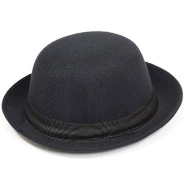 Imagem de Chapéu Coco Preto Bowler Chapelaria Vintage - Cinza- P - Homem-Masculino