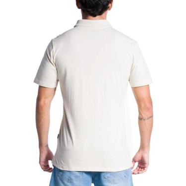 Imagem de Camisa Polo Quiksilver Embroidery Off White-Masculino