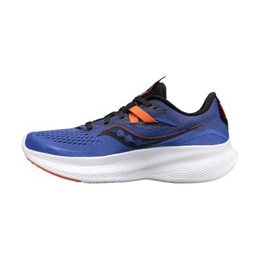 Imagem de Saucony Tênis de corrida feminino Ride 15, Azul Raz/Zest, 34