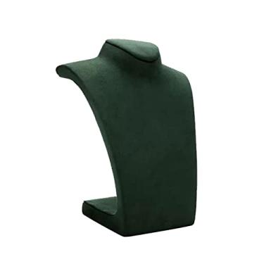 Imagem de Suporte de joias, exibição de manequim, colar de veludo verde, brinco, suporte de exibição de joias, busto de mão, organizador de mão para exibição de joias