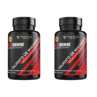Imagem de Kit 2x Magnésio Taurato 420mg 2x60 Cápsulas Floral Ervas-Unissex