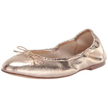 Imagem de Sam Edelman Sapatilha feminina Felicia Ballet, Folha de ouro, 7.5