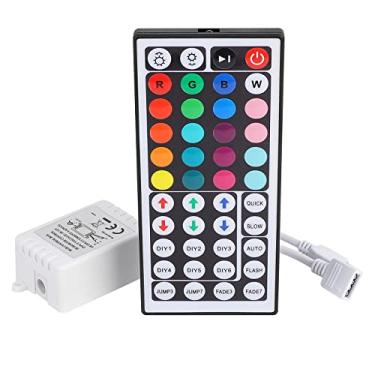 Imagem de SUPERNIGHT Controle remoto com faixa de luz LED RGB, regulador de intensidade para luzes de LED RGB, controle remoto IR sem fio de 44 teclas para luzes de corda SMD 5050 3528