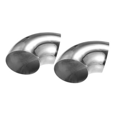Imagem de TUCKBOLD Tubo de cotovelo curva mandril 90 graus OD 12.7 cm polegadas 304 aço inoxidável reutilizável | tubo de escape cotovelo escada corrimão tubo 2 peças