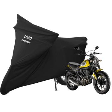 Imagem de Capa Para Cobrir Moto Ducati Scrambler Icon De Luxo - Mz, Preta