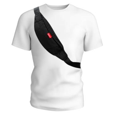 Imagem de Pochete preta transversal masculina e feminina, bolsa de cinto com alça ajustável, 4 bolsos com zíper, pochete de cintura, bolsa transversal, bolsa de quadril, treino, caminhadas, viagens, corrida