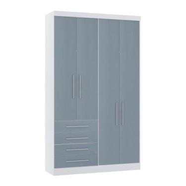 Imagem de Guarda Roupa Dormitório Modulado Alpes 4 Portas 4 Gavetas  - Módulo Lu