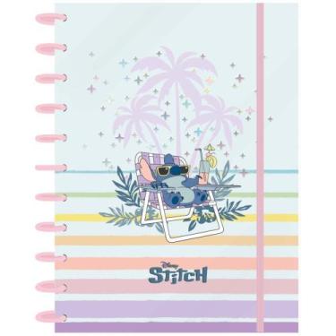 Imagem de Caderno 01X1 Capa Dura STITCH Disco 80 Folhas - Foroni