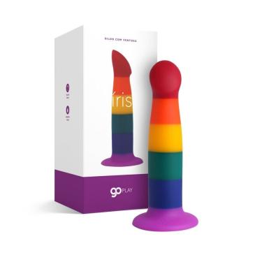 Imagem de Dildo Colorido Em Silicone Go Play íris Ventosa
