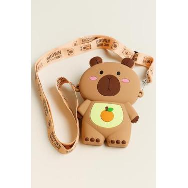 Imagem de Bolsinha da Capivara fofa com Alça Ajustavel Transversal bolsa - NoBra