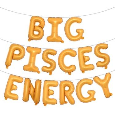 Imagem de Faixa multicolorida de balões de energia de Peixes, decorações de festa de aniversário, aniversário de peixes, letras de 40 cm, aniversário de 21 anos, aniversário de 30 anos, (Laranja ENERGIA DE