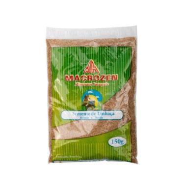 Imagem de Linhaça Marrom Torrada e Moída Macrozen  150g